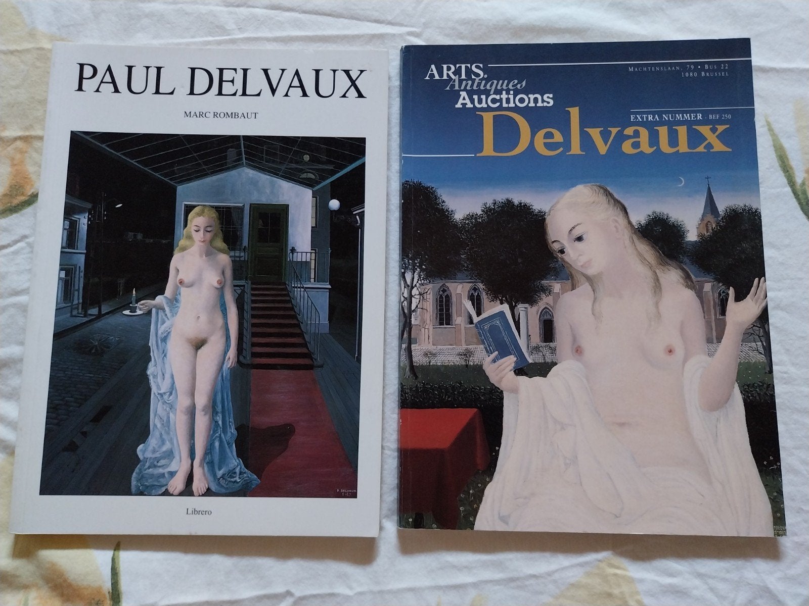 2 livres sur PAUL DELVAUX, Enlèvement, Utilisé, Peinture et dessin, Marc Rombaut