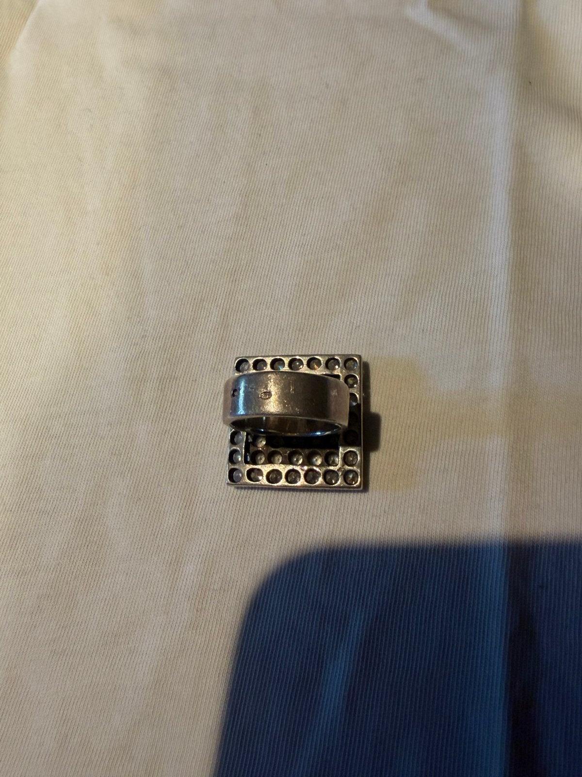 Zilveren ring, Handtassen en Accessoires, Ophalen, Zo goed als nieuw, Zilver, Zilver