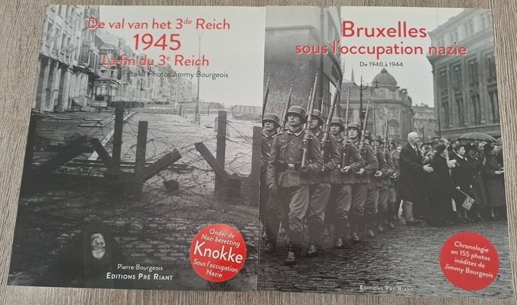 De val van het 3de Reich /Brussel onder nazi-bezetting-40-45, Ophalen of Verzenden, Tweede Wereldoorlog, Zo goed als nieuw, Algemeen