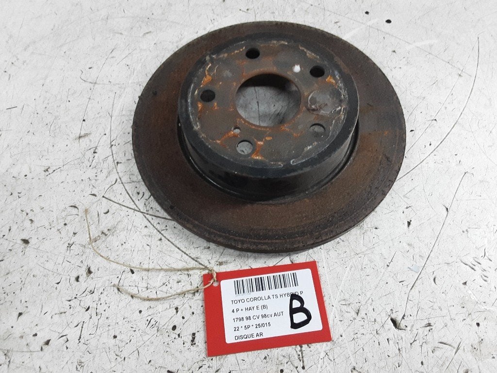 REMSCHIJF ACHTER Toyota Corolla (E21) (01-2019/-), Gebruikt, Mevr. I. Hauben, Toyota, Rue de l'Espoir 34 34
4030  GRIVEGNÉE, BE