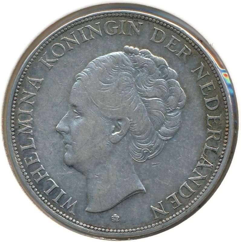 Nederland 2,5 gulden Wilhelmina (Willekeurig jaartal), Postzegels en Munten, Edelmetalen en Baren, Zilver, Ophalen of Verzenden