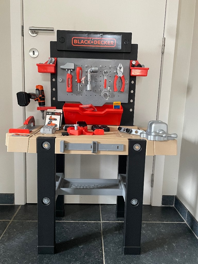 Werkbank voor kinderen Smoby / Black & Decker, Kinderen en Baby's, Ophalen, Zo goed als nieuw