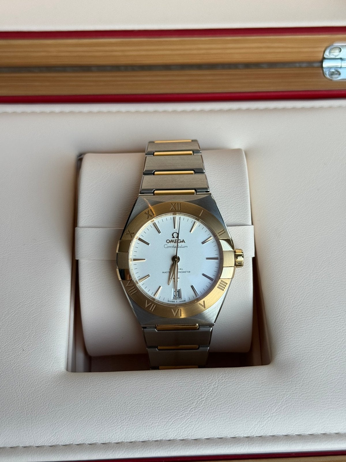 Omega Constellation 36mm Gold Steel, Bijoux, Sacs & Beauté, Enlèvement ou Envoi, Comme neuf, Omega