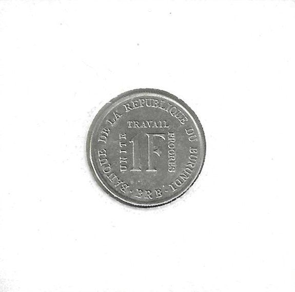 Burundi, 1 Franc 1970., Timbres & Monnaies, Enlèvement ou Envoi, Burundi, Monnaie en vrac