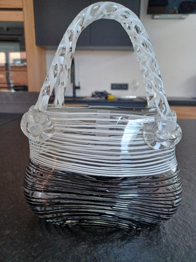 handtas in glas van "Leonardo", Antiek en Kunst, Ophalen of Verzenden