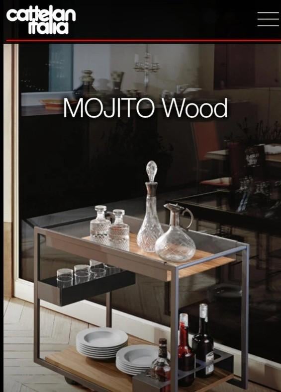 Cattelan Italia Mojito woodbar, Ophalen, Zo goed als nieuw, 75 cm of meer, Modern