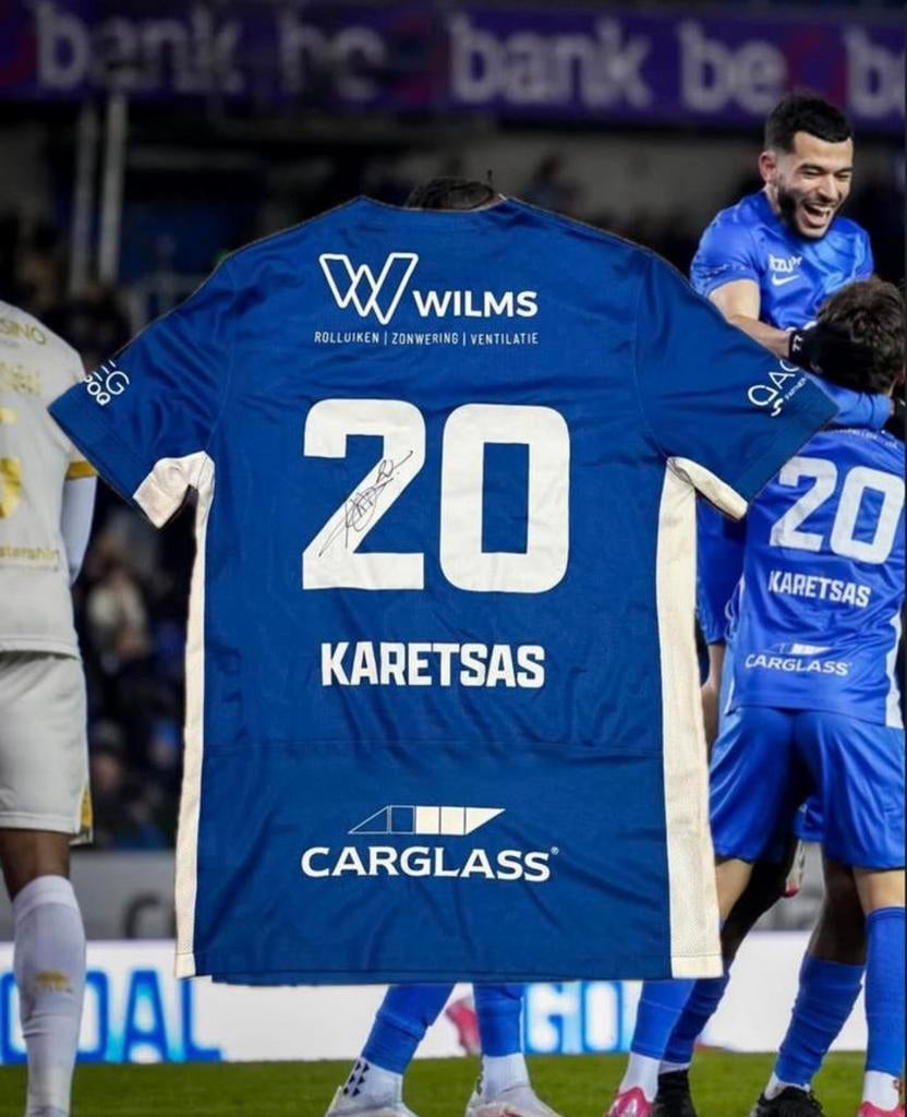 Matchworn shirt karetsas krc genk, Verzamelen, Ophalen of Verzenden, Shirt