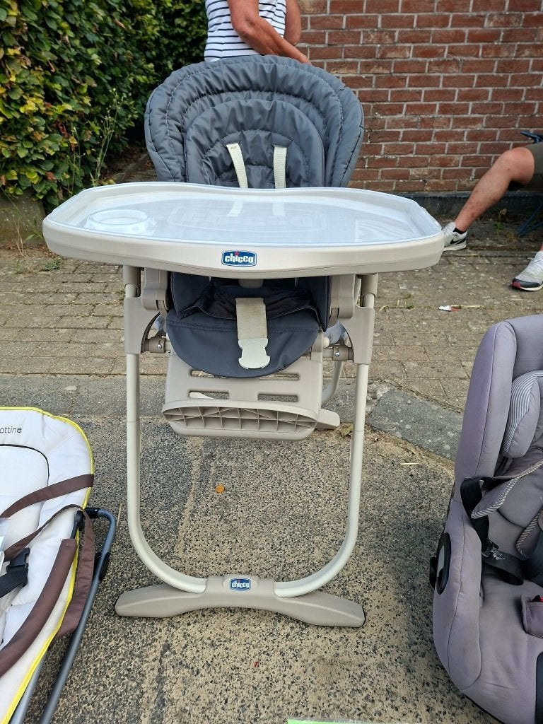 chaise haute chicco polly magic, Ophalen, Gebruikt, Inklapstoel, Afneembaar eetblad
