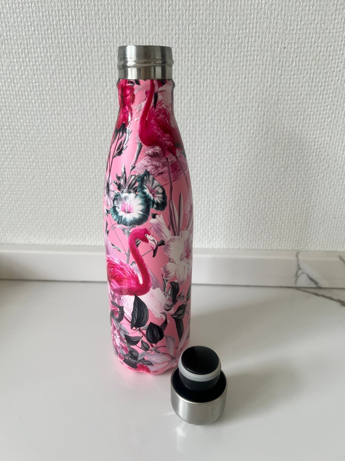 CHILLY’S drinkfles met flamingo’s, Ophalen of Verzenden, Zo goed als nieuw