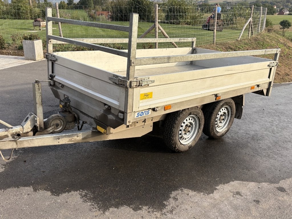 Remorque freinée 2 essieux benne basculante MMA 2000kg, Enlèvement, Utilisé