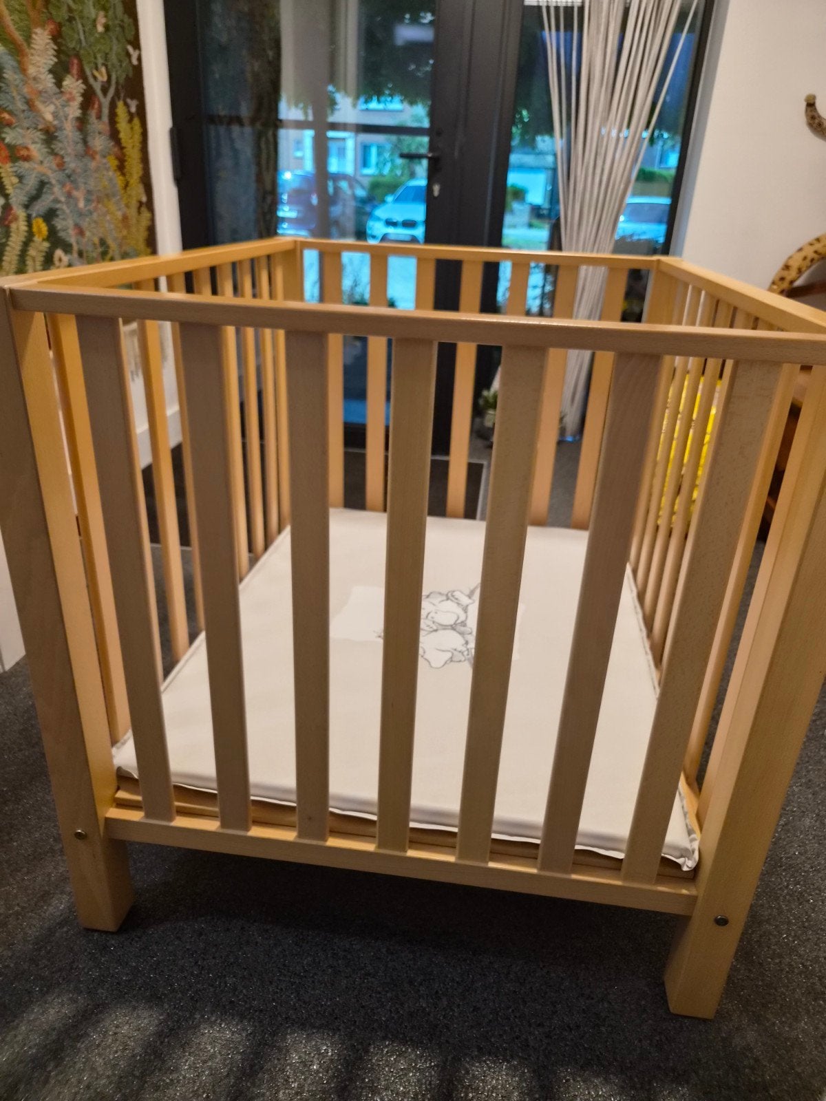 BOX POUR ENFANTS/PARC EN BOIS NATUREL., Enlèvement