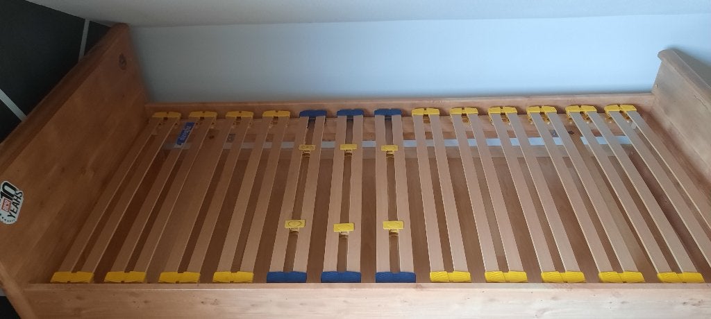lattenbodem 1 persoonsbed, Ophalen, Gebruikt, 90 cm, Eenpersoons
