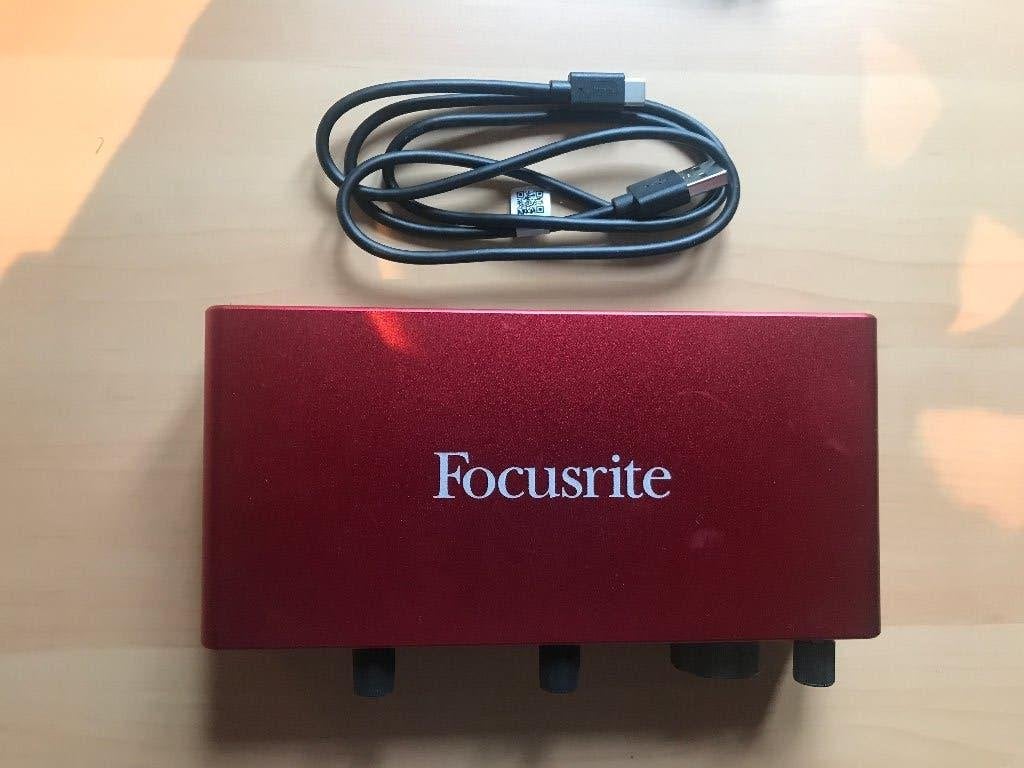 Focusrite Scarlett 2i2 3e generatie geluidskaart + USB-kabel, Ophalen of Verzenden, Zo goed als nieuw, Extern, Focusrite
