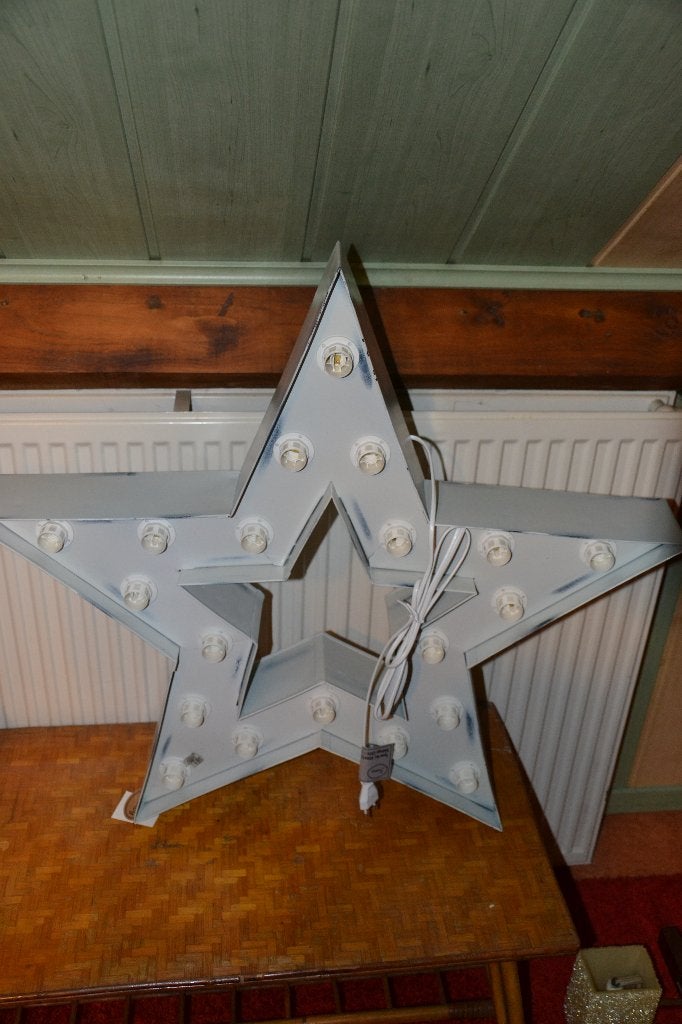 grote handgemaakte metalen muurlamp, Antiek en Kunst, Ophalen