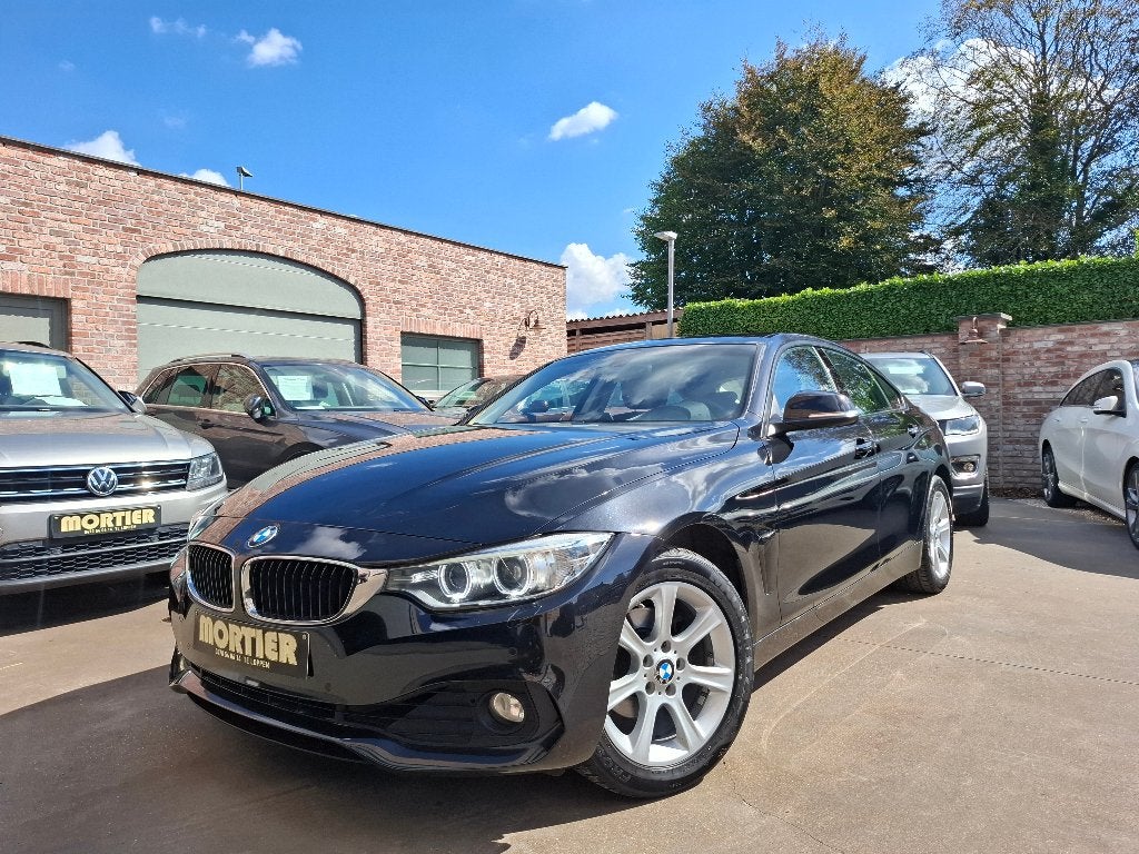 BMW 420i X-Drive Gran Coupé,184pk/Automaat,Xenon,Navi,Cc,Pdc, Auto's, Automaat, 149 g/km, Leder en Stof, Zwart