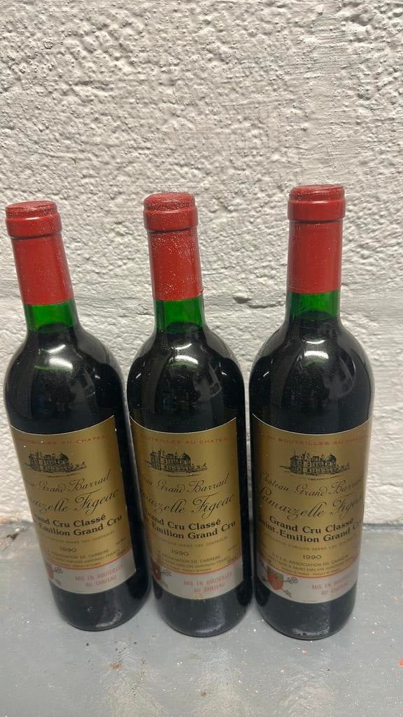 Chateau grand barrail lamarzelle figeac 1990, Ophalen, Zo goed als nieuw