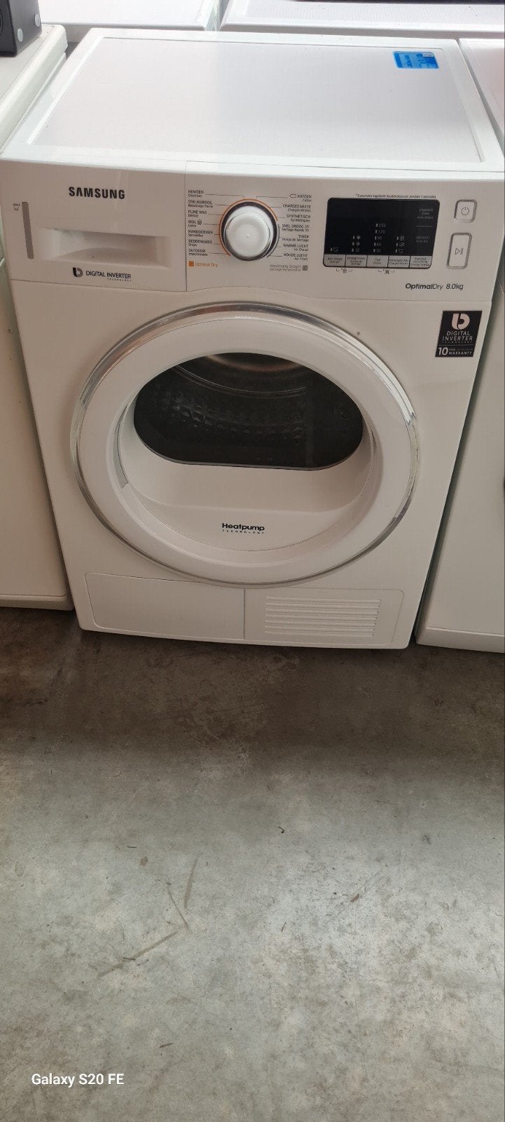 Sèche-linge Samsung 8kg A+++, Electroménager, Lave-vaisselle, Comme neuf, Encastré, Enlèvement ou Envoi