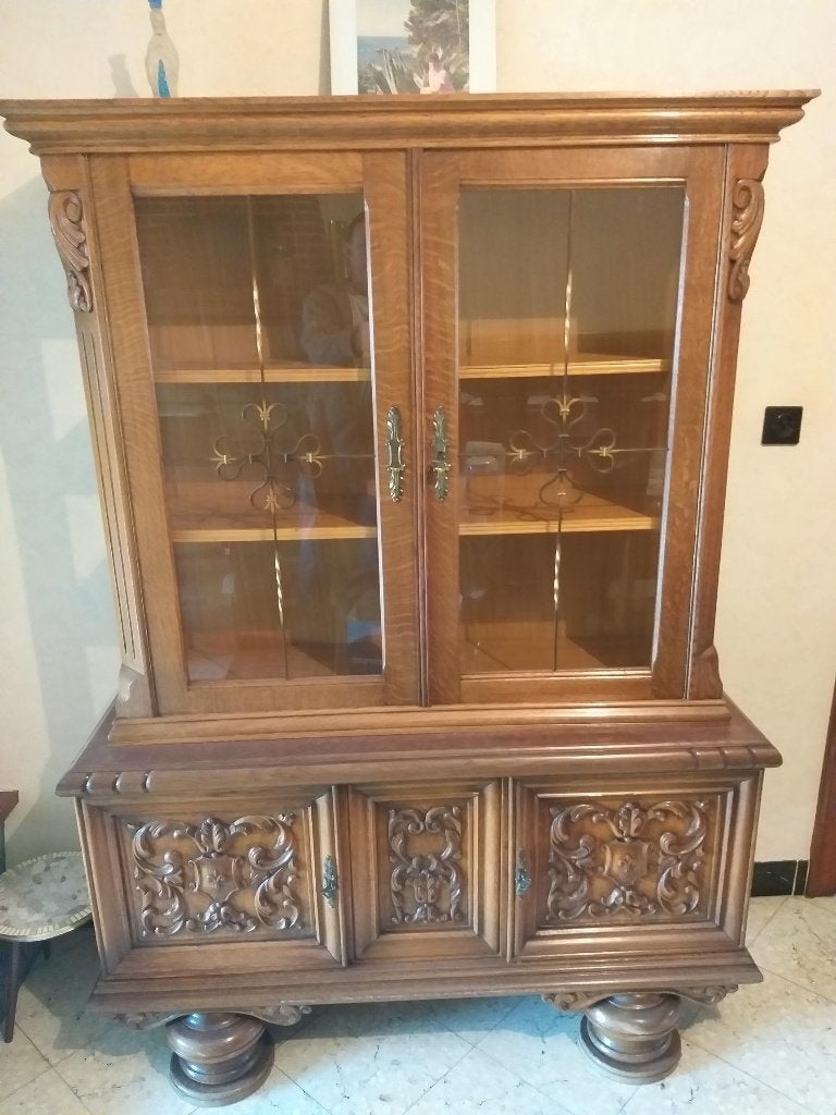 Eiken eetplaats Louis XV, Antiek en Kunst, Ophalen
