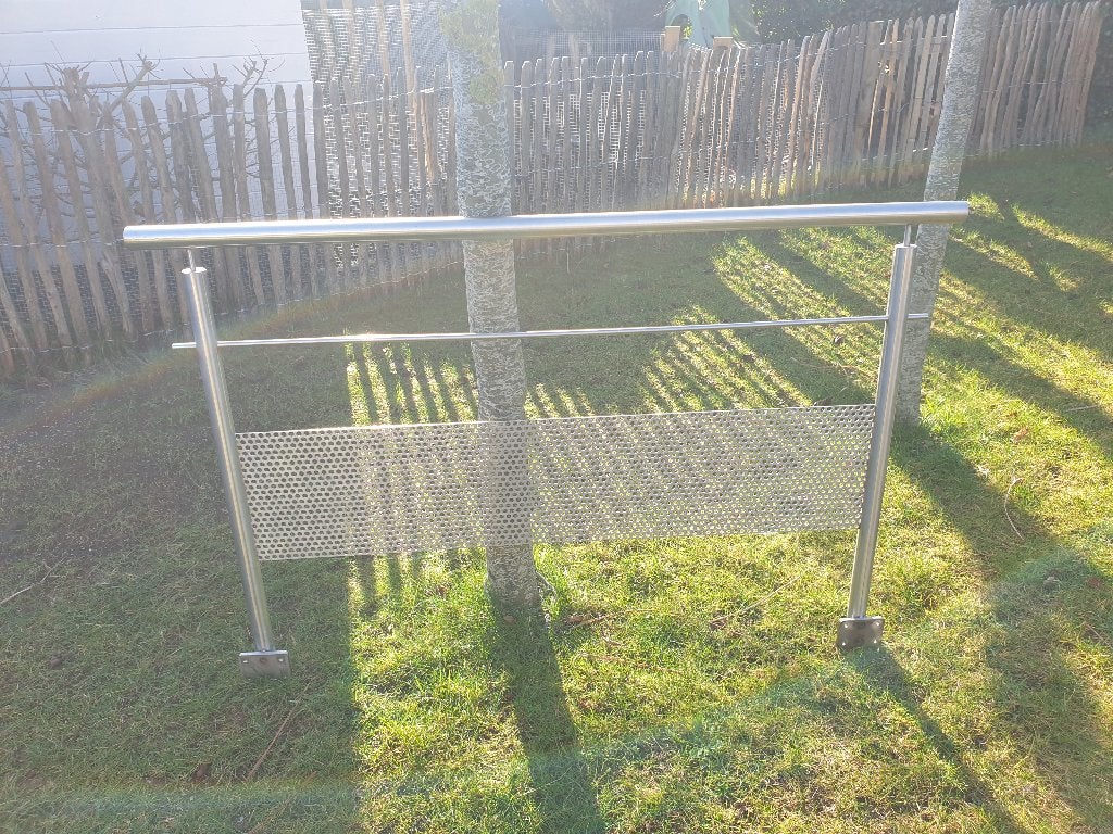 Inox balustrade 158cm breed, Doe-het-zelf en Bouw, Ophalen, Zo goed als nieuw