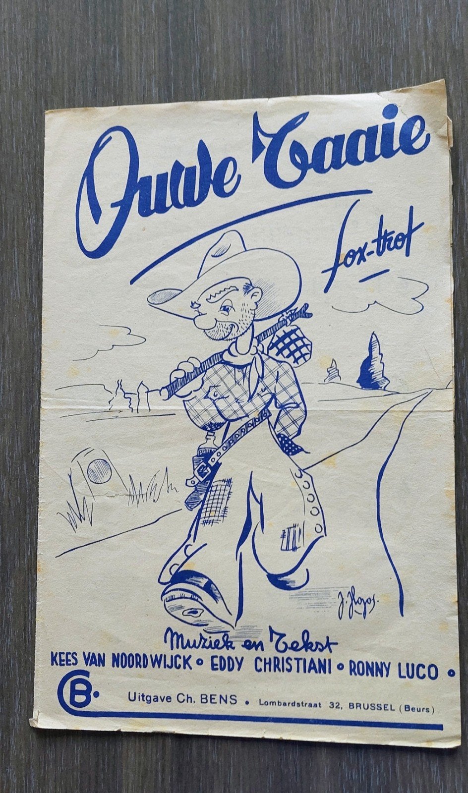Ouwe Taaie. Foxtrot, Musique & Instruments, Partitions, Enlèvement ou Envoi