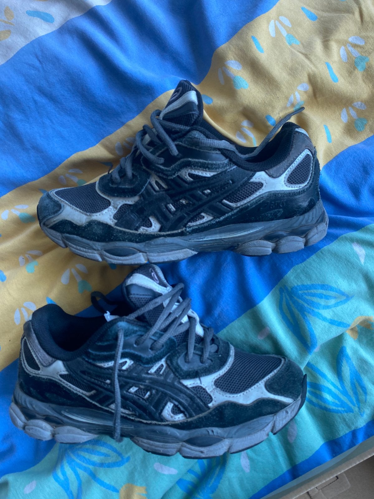 Asics gel black, Zwart, Ophalen of Verzenden, Zo goed als nieuw, Sneakers
