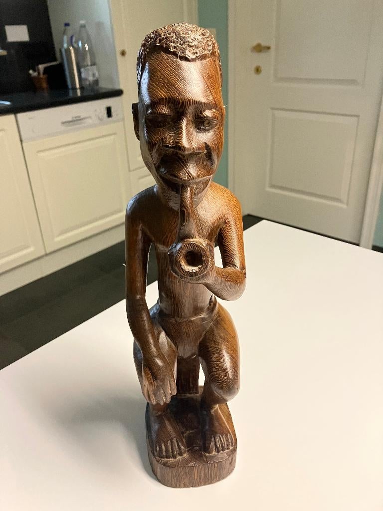 Afrikaans beeld congo ., Enlèvement, Bois, Statue