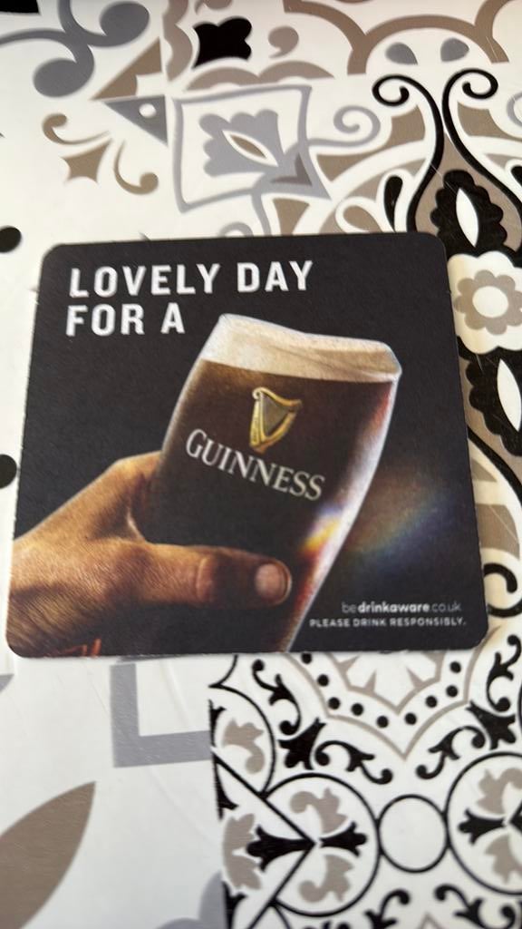 Bierviltje Guinness, Ophalen of Verzenden, Nieuw, Viltje(s), Overige merken