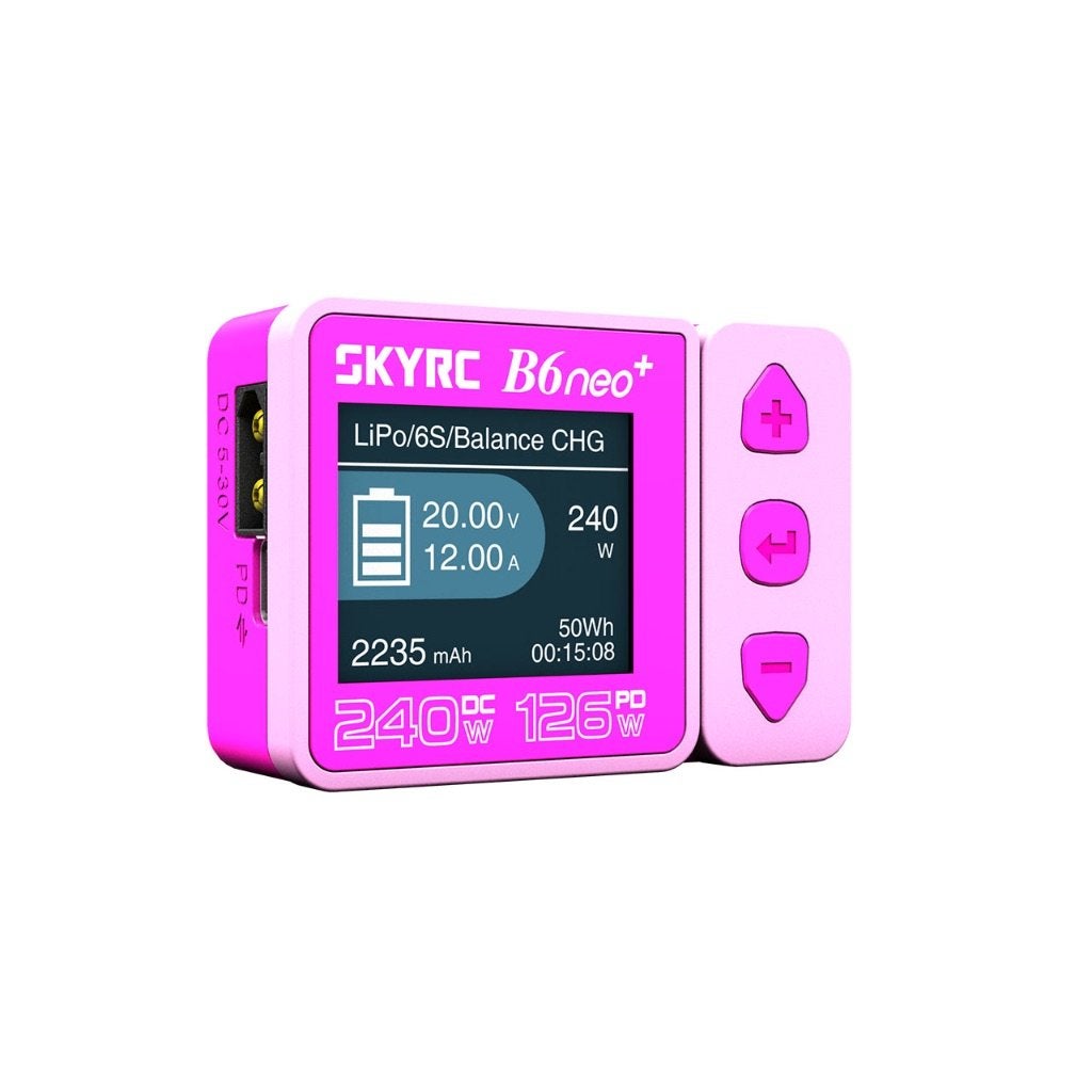 SkyRC B6neo+ Smart Charger pink LiPo 1-6s 10A 200W, Ophalen of Verzenden, Nieuw, Onderdeel