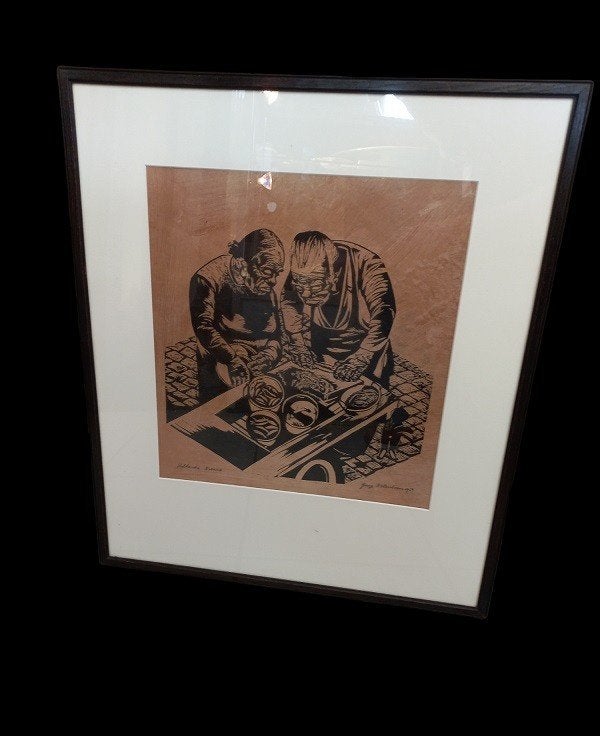 Hollandse Nieuwe George Noteboom 1906-1987, Antiek en Kunst, Kunst | Etsen en Gravures, Ophalen, Houtsnede