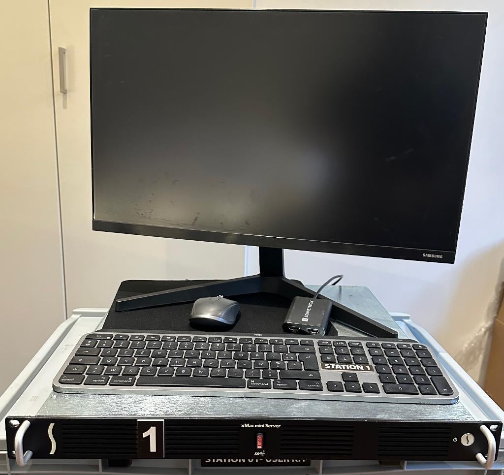 Kit Mac Mini M1 16/512Go + Rack xMac Sonnet + Périphériques, Ophalen, 512 GB, Zo goed als nieuw, Mac Mini