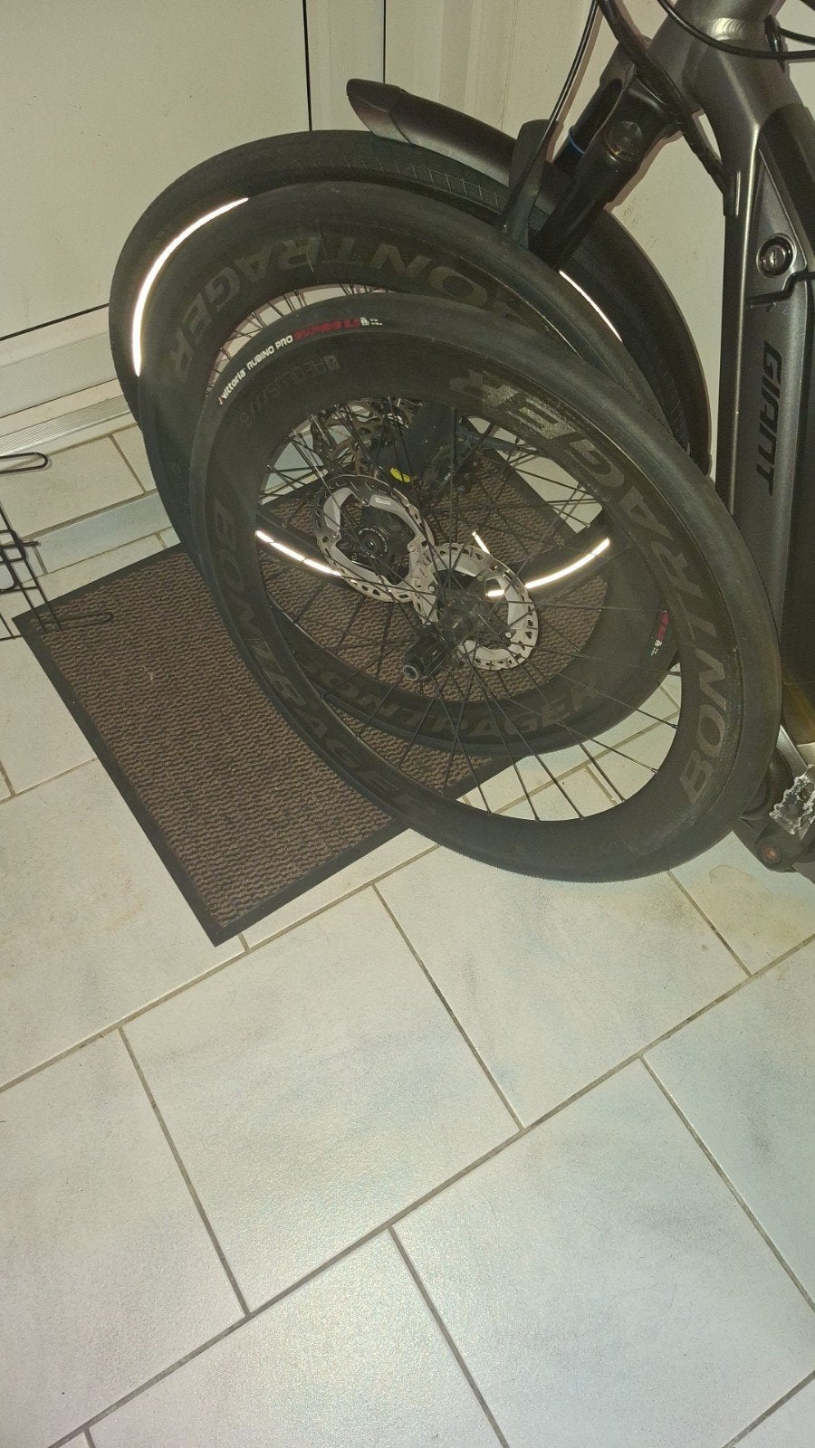 Bontrager Aeolus XXX6 disc wielset met Vittoria banden., Ophalen, Gebruikt, Wiel, Carbon