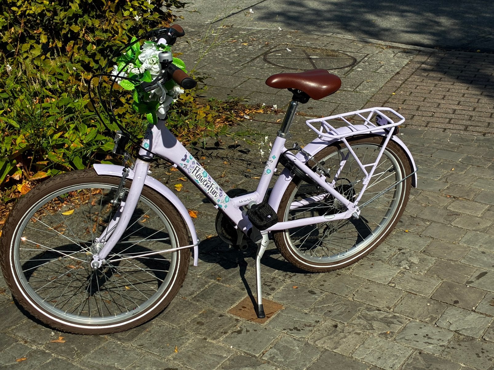 Kinderfiets paars bike fun kids 22’, Fietsen en Brommers, Ophalen, 22 inch, Velgrem, Versnellingen