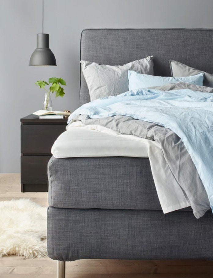 Lit boxspring IKEA, Ophalen, Gebruikt, Tweepersoons, 200 cm