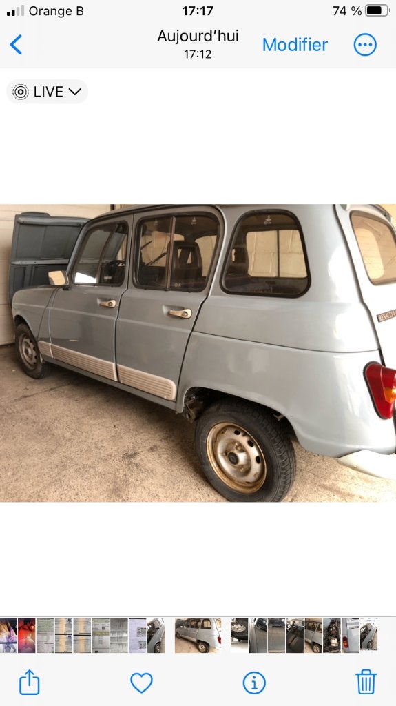 Renault 4 GTL aucuns frais prête à immatriculer, Achat, Bleu, Particulier, Bleu
