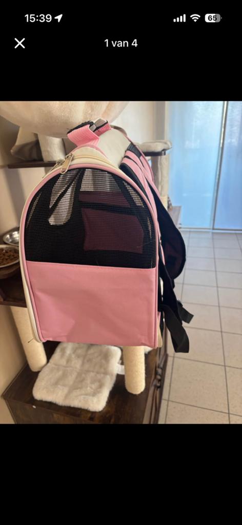 Voor kleine kat of hond, Handtassen en Accessoires, Tassen | Rugtassen, Ophalen, Zo goed als nieuw