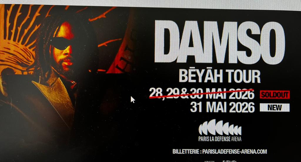 2 tickets voor DAMSO Paris la Défense 28/05 pit, Tickets en Kaartjes, Evenementen en Festivals, Twee personen