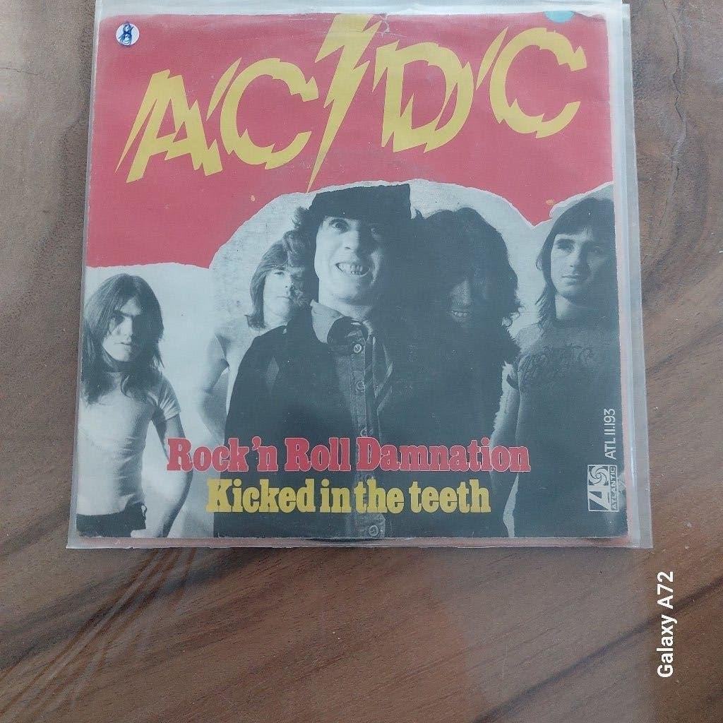 ac dc rock n roll damnation, Cd's en Dvd's, Gebruikt, 7 inch, Ophalen of Verzenden, Rock en Metal