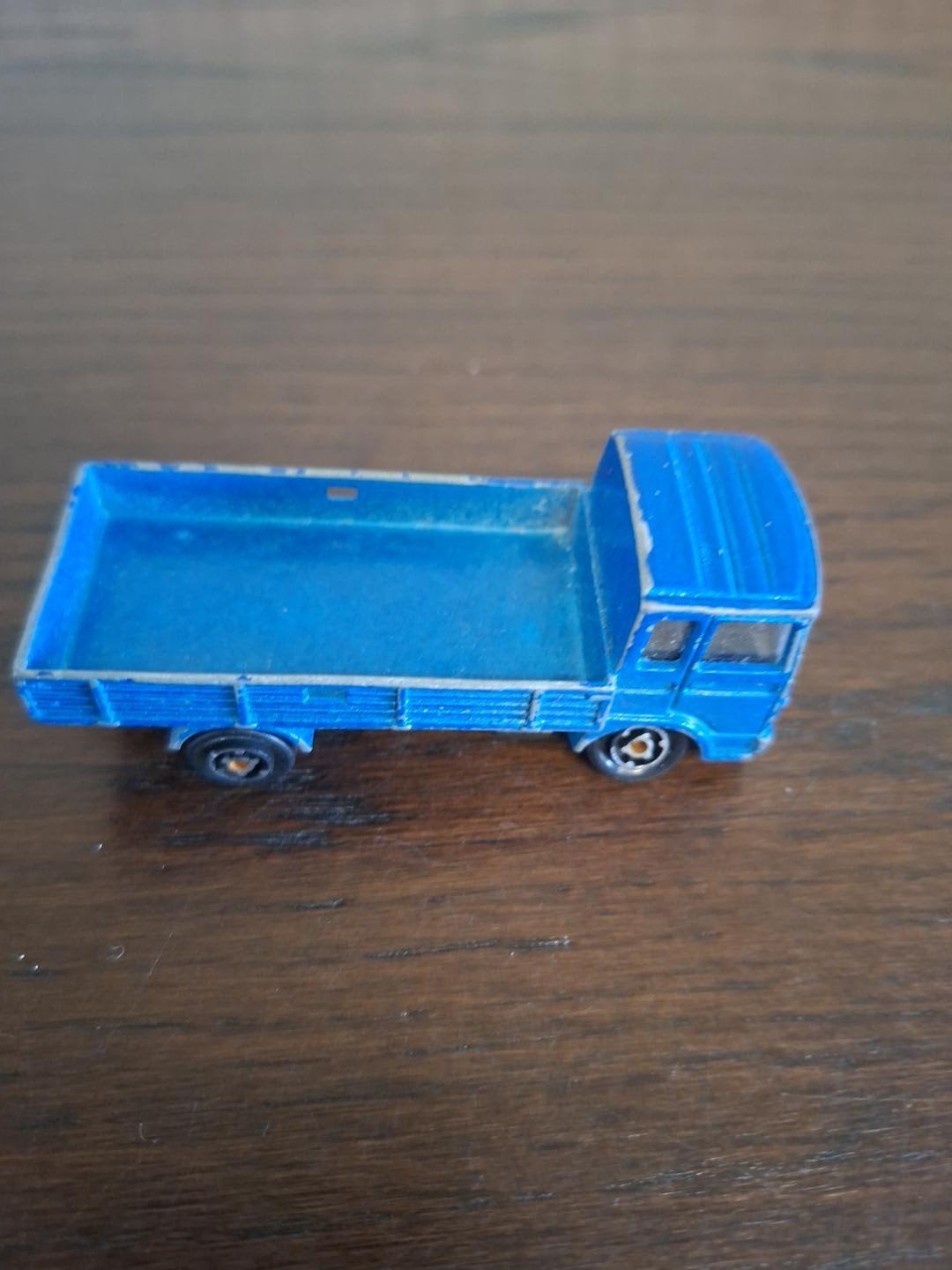 Vintage Majorette Saviem vrachtwagen blauw 1/100 – Made in F, Ophalen, Majorette
