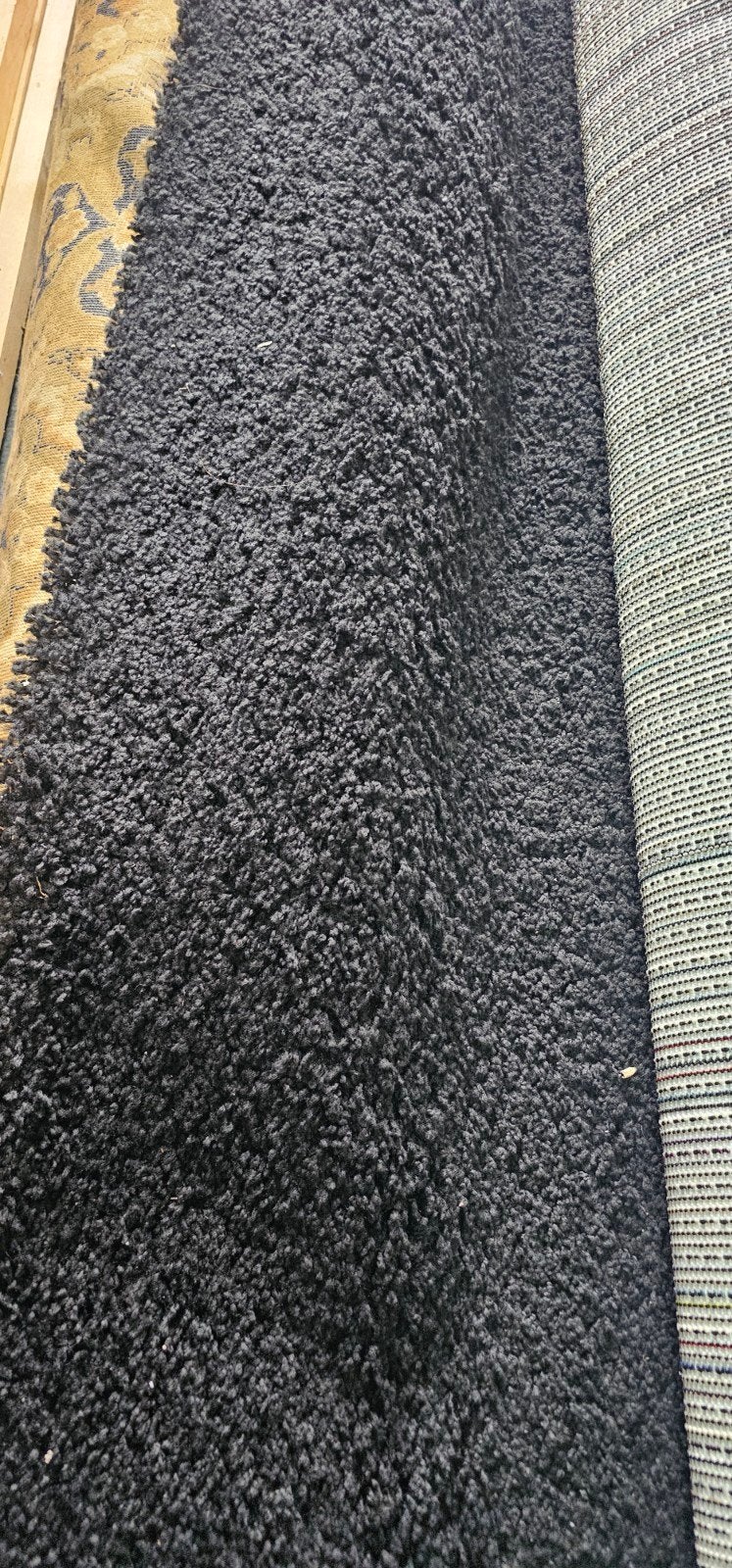 hoogpolig tapijt 4 x 5m zwart, Ophalen, Zwart, 200 cm of meer, Zo goed als nieuw