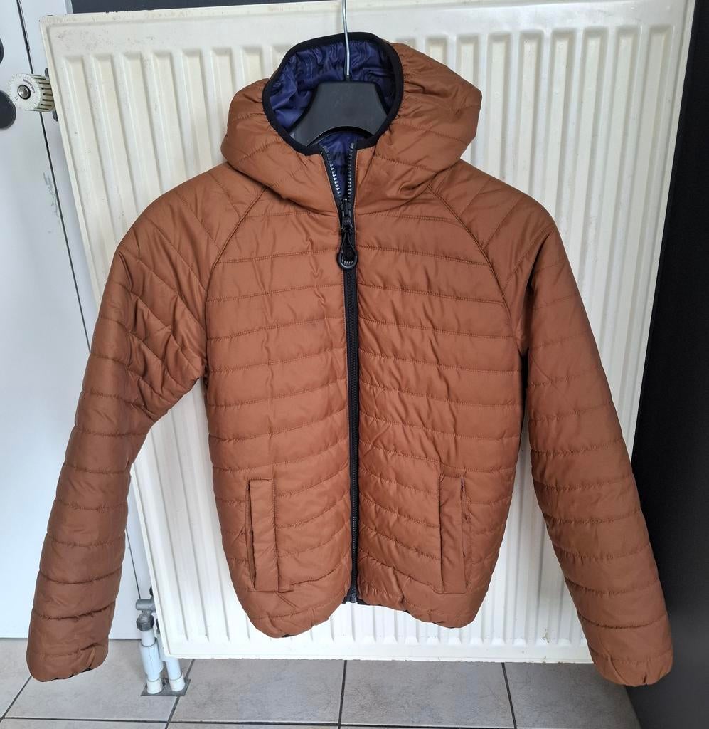 Toffe bruine jas CKS maat 152 of 12 jaar, Kinderen en Baby's, Kinderkleding | Maat 152, Zo goed als nieuw, Jongen, Jas, Ophalen of Verzenden