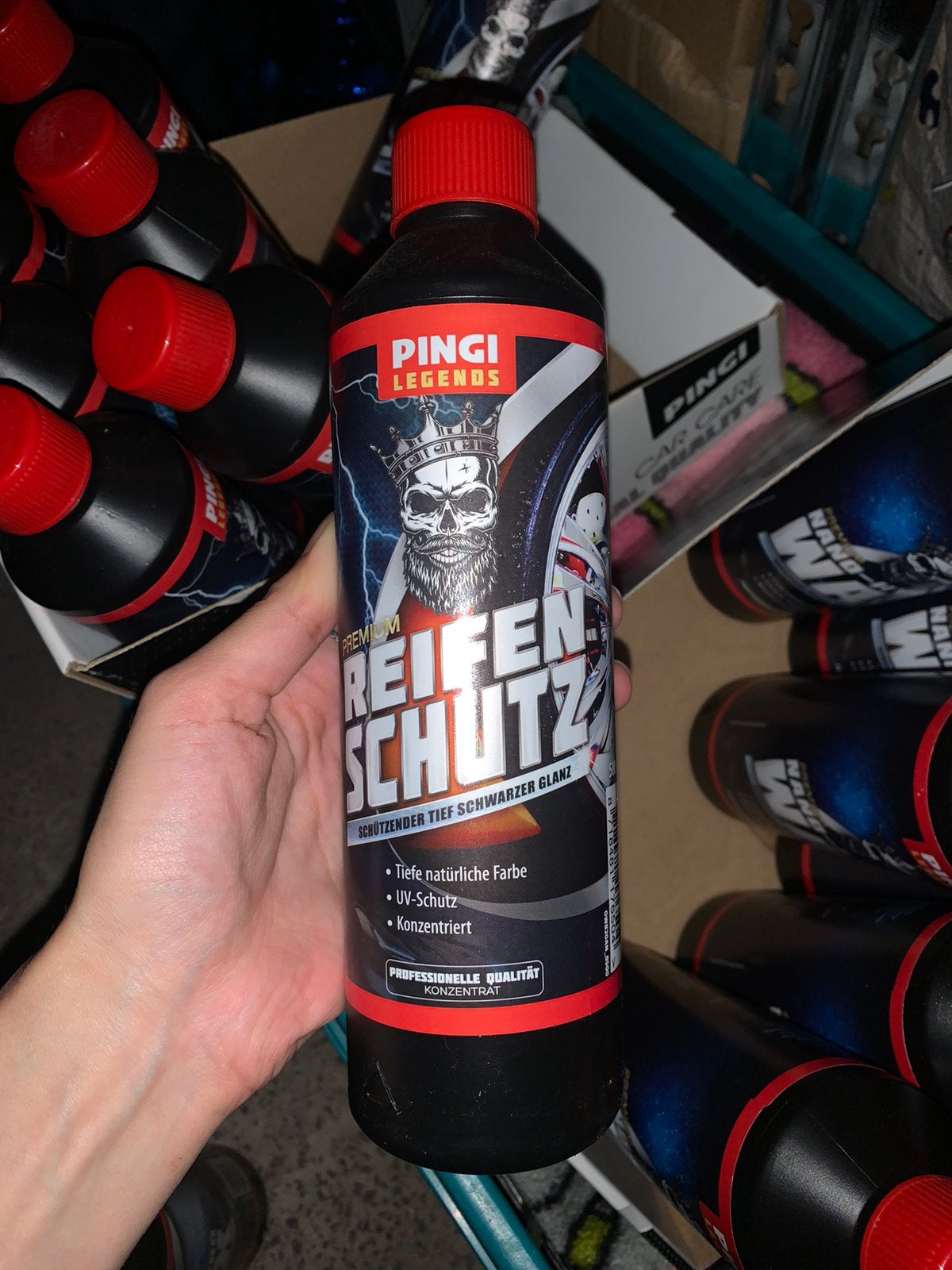 Produit protection des pneus, Enlèvement