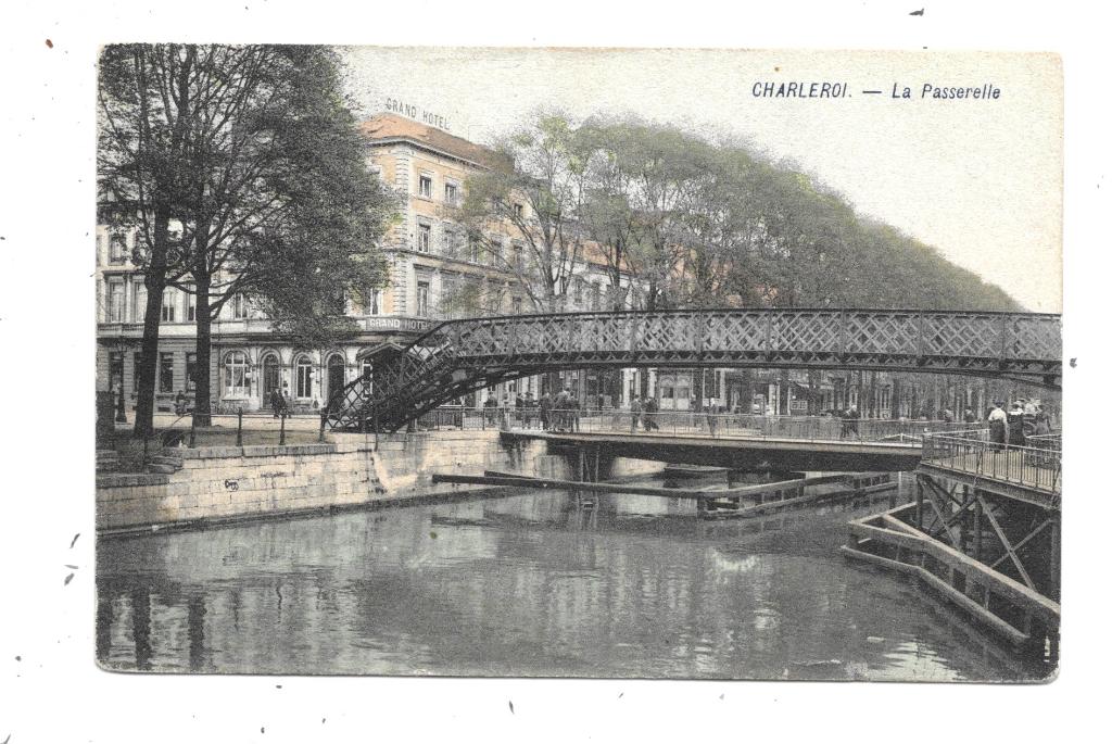 Charleroi NA864: La Passerelle 1910, Envoi, Avant 1920, Affranchie, Hainaut