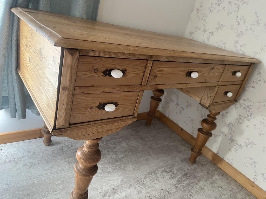 Bureau grenen, Ophalen, Hout, Secretaire, Antiek