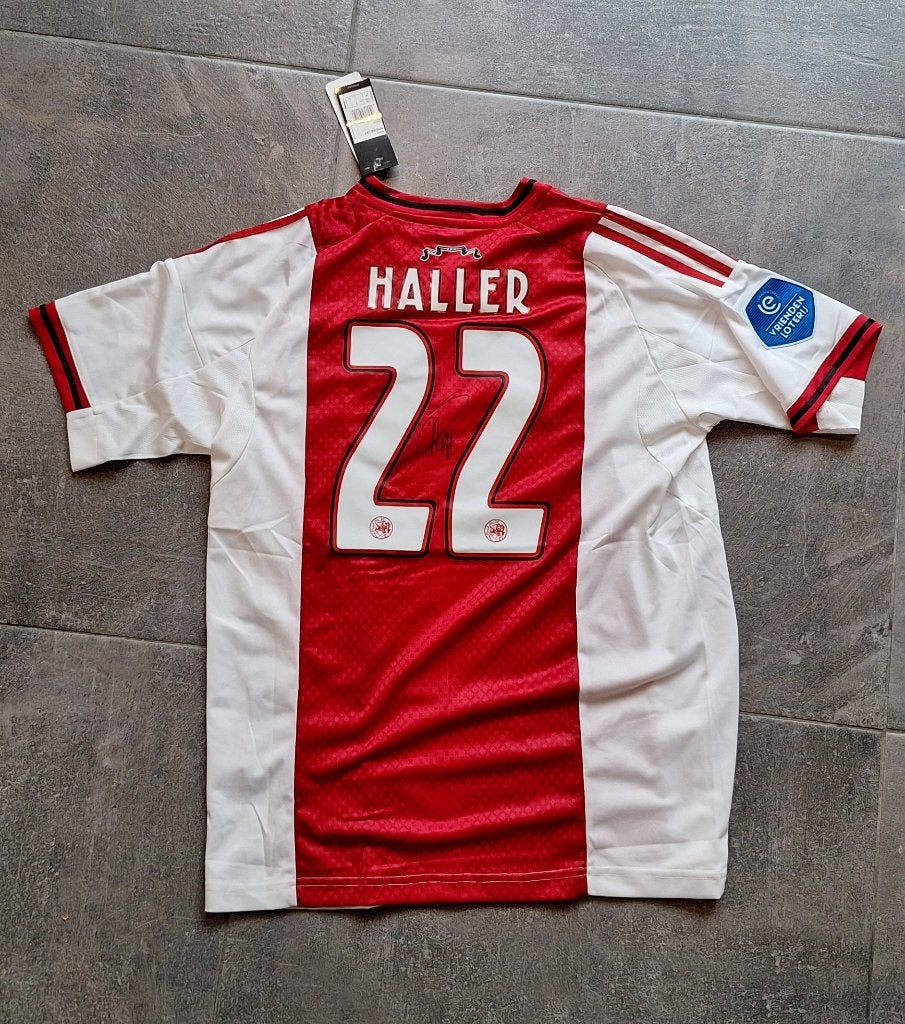 Shirt met originele handtekening; Sebastian Haller # Ajax, Verzamelen, Verzenden, Nieuw, Shirt