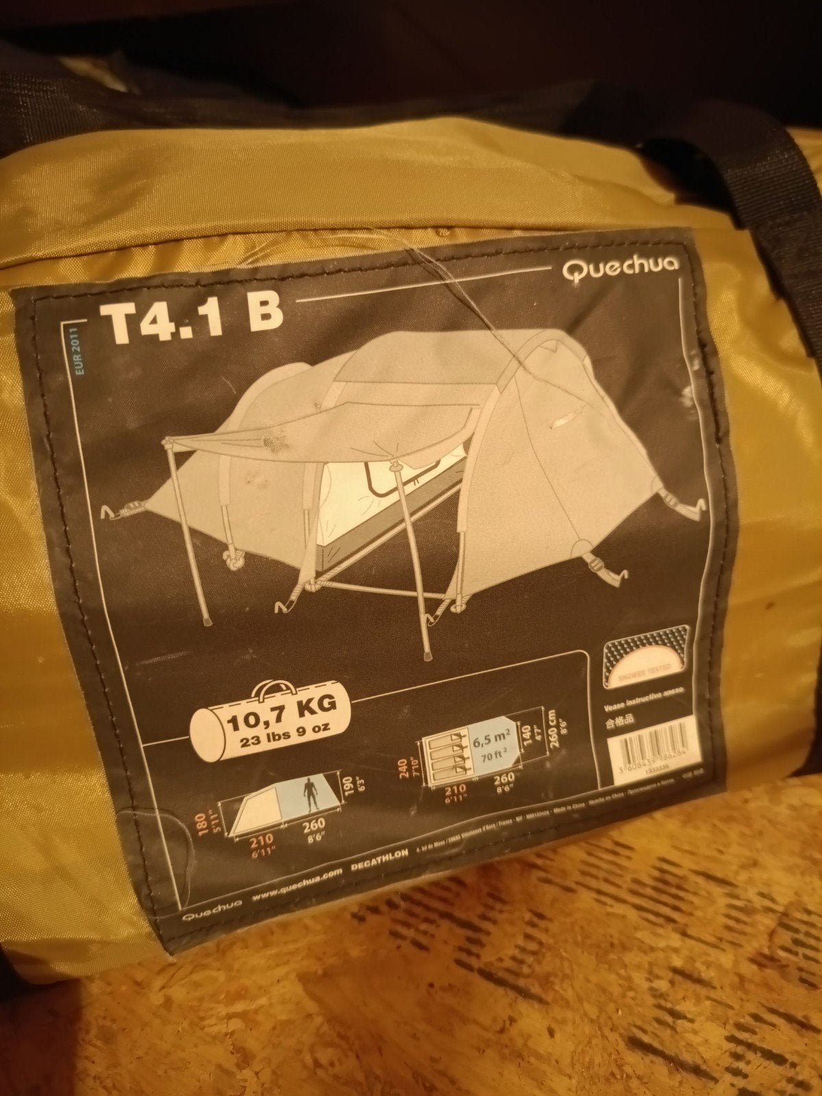 Quechua tent 4 personen, Caravans en Kamperen, Ophalen