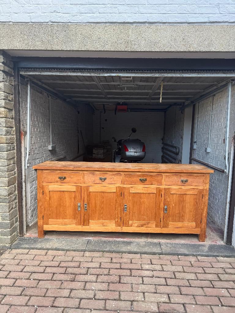 Buffet en teck massif, Ophalen, Gebruikt, Teakhout, 200 cm of meer