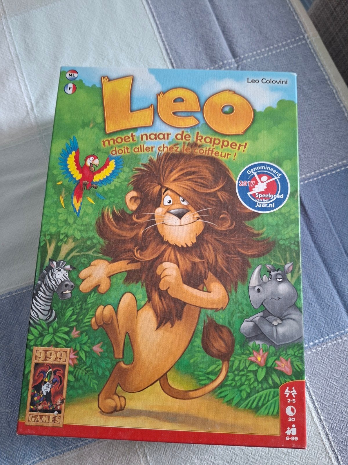 Leo moet naar de kapper!, Vijf spelers of meer, Ophalen, Zo goed als nieuw, 999 Games
