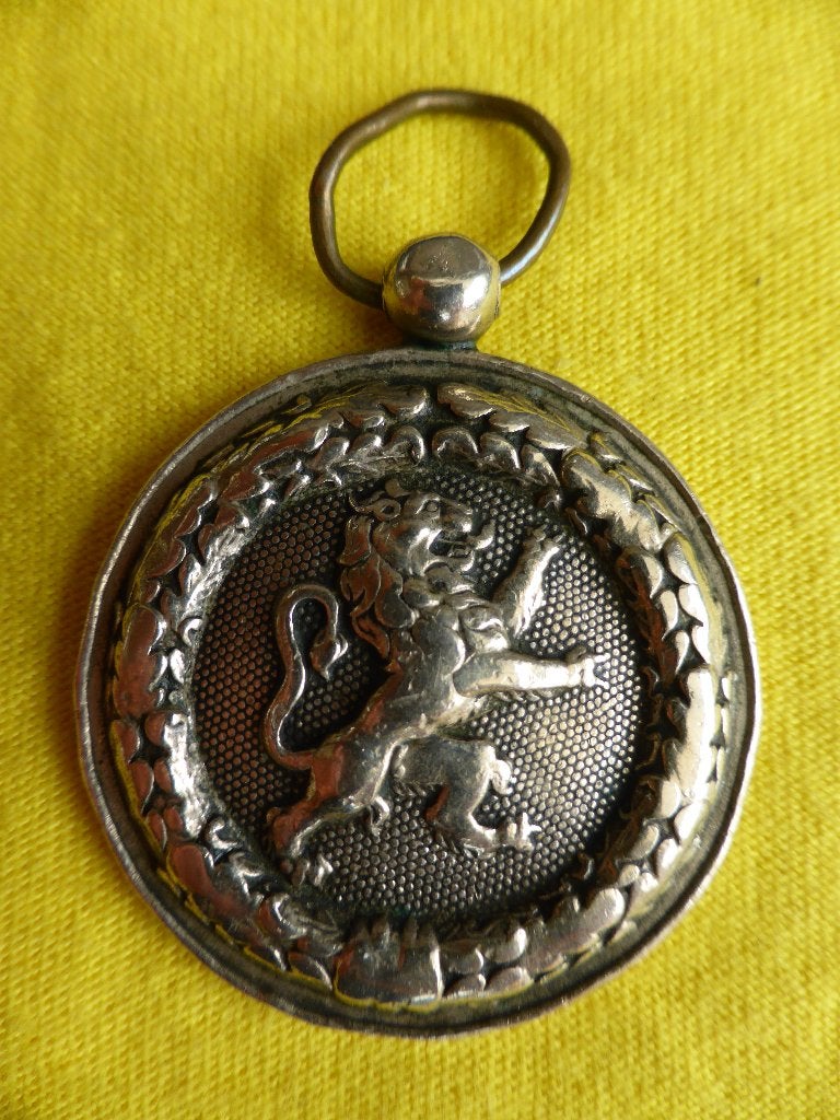 Dienstpenning Politie SINT AGATHA BERCHEM., Verzamelen, Ophalen of Verzenden, Rijkswacht, Lintje, Medaille of Wings