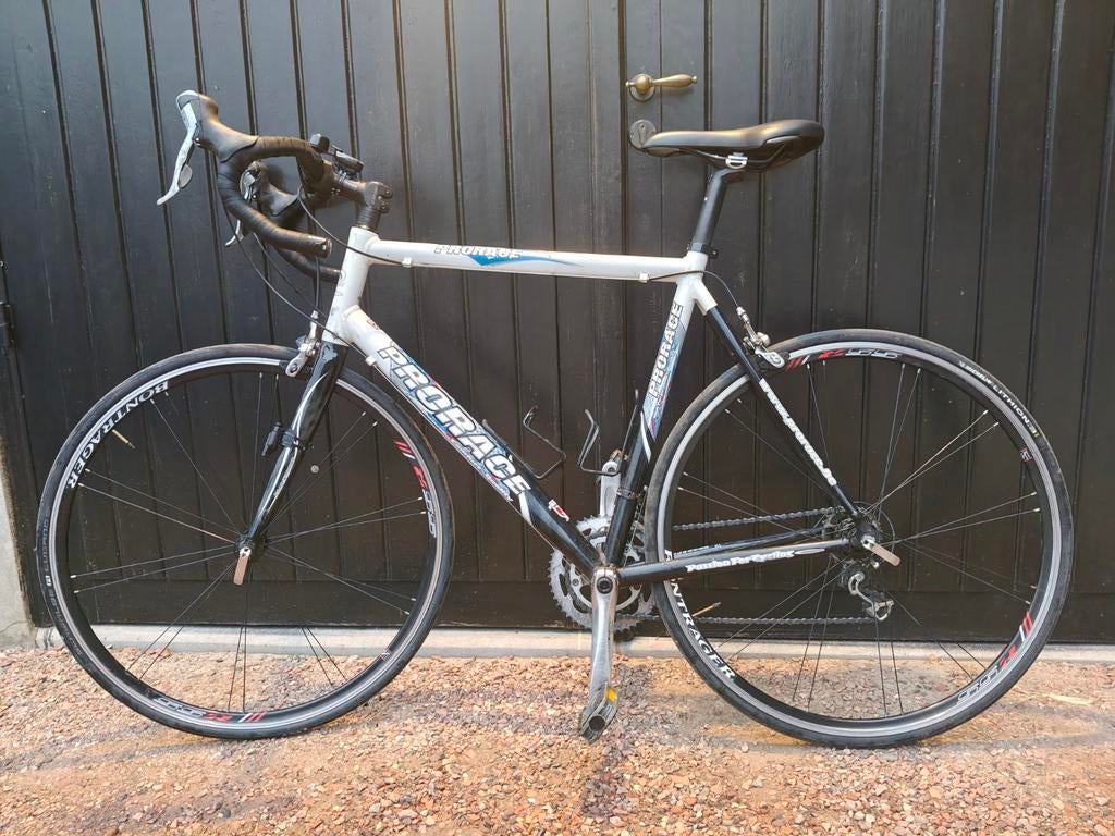 Koersfiets racefiets Prorace framemaat 56 Shimano Tiagra, Gebruikt, 26 inch, Aluminium, 15 tot 20 versnellingen