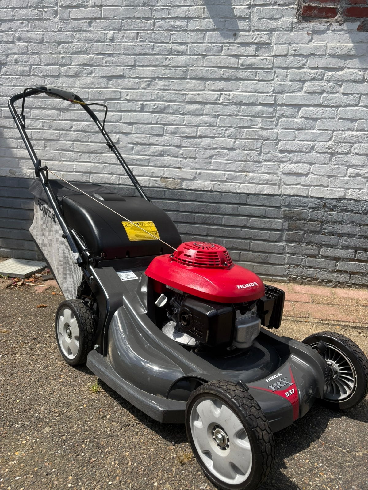 Grasmaaier Honda HRX537 hydrostatic smart drive., Tuin en Terras, Grasmaaiers, Zo goed als nieuw, Benzine-grasmaaier, 50 cm of meer